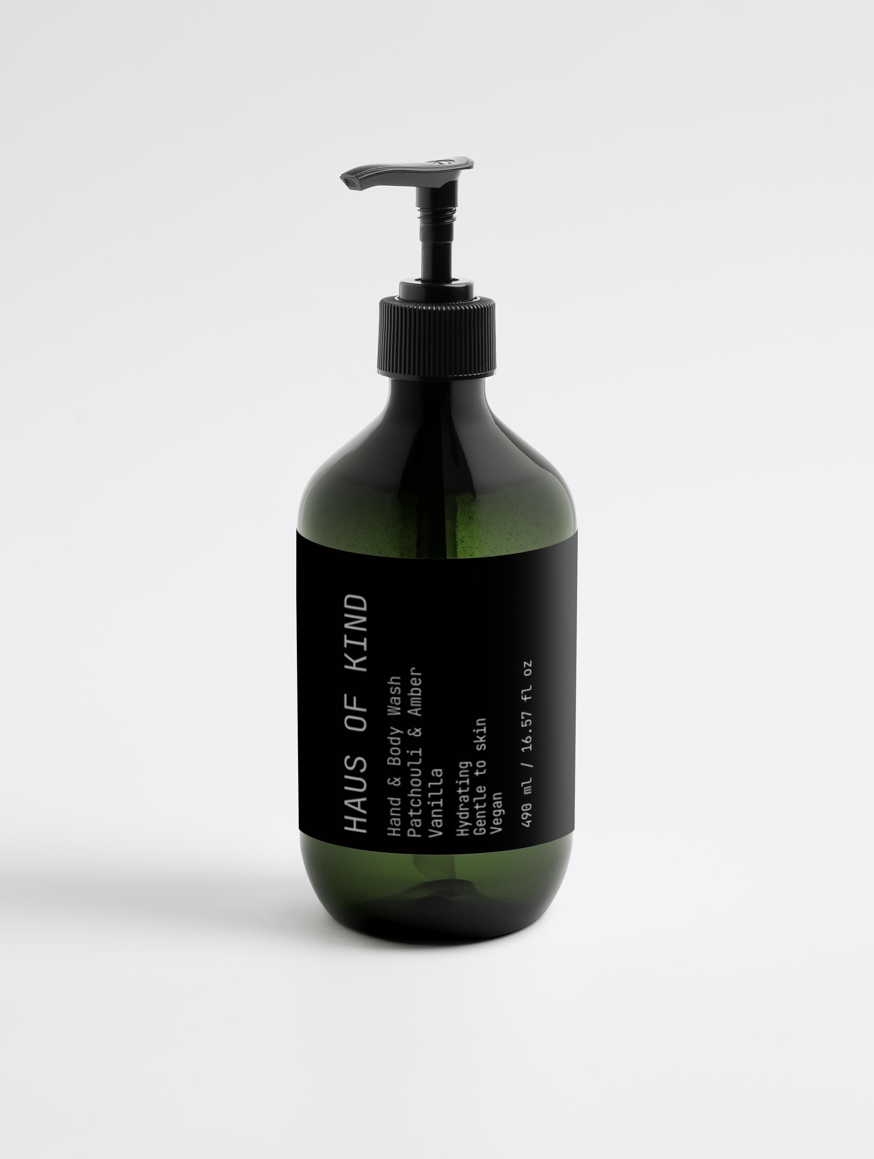 Hand & Body Wash, Patchouli & Amber Vanilla