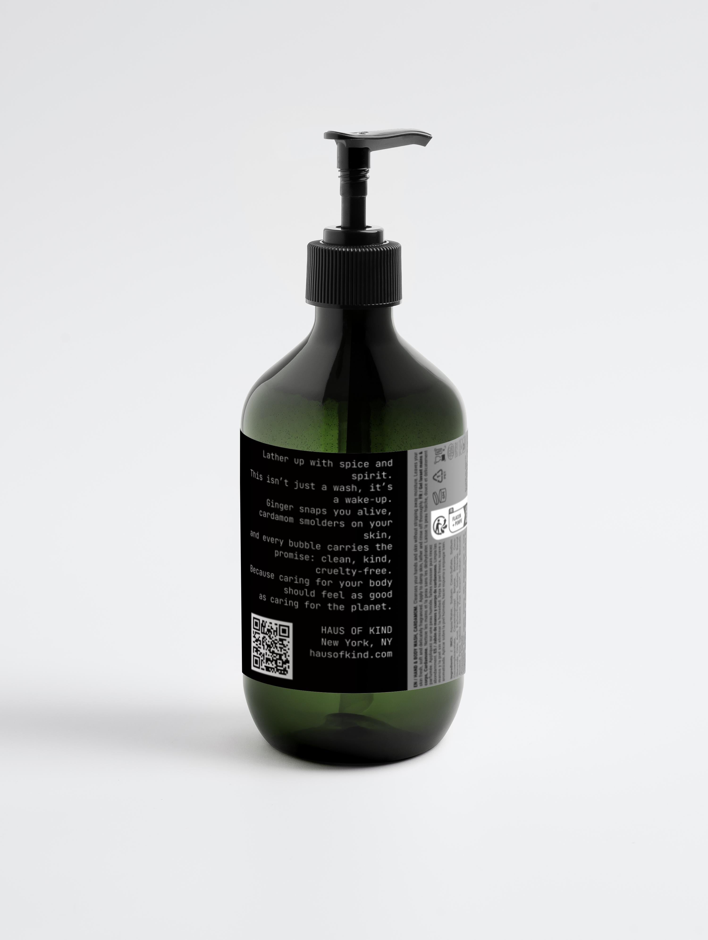 Hand & Body Wash, Ginger & Smoky Cardamom